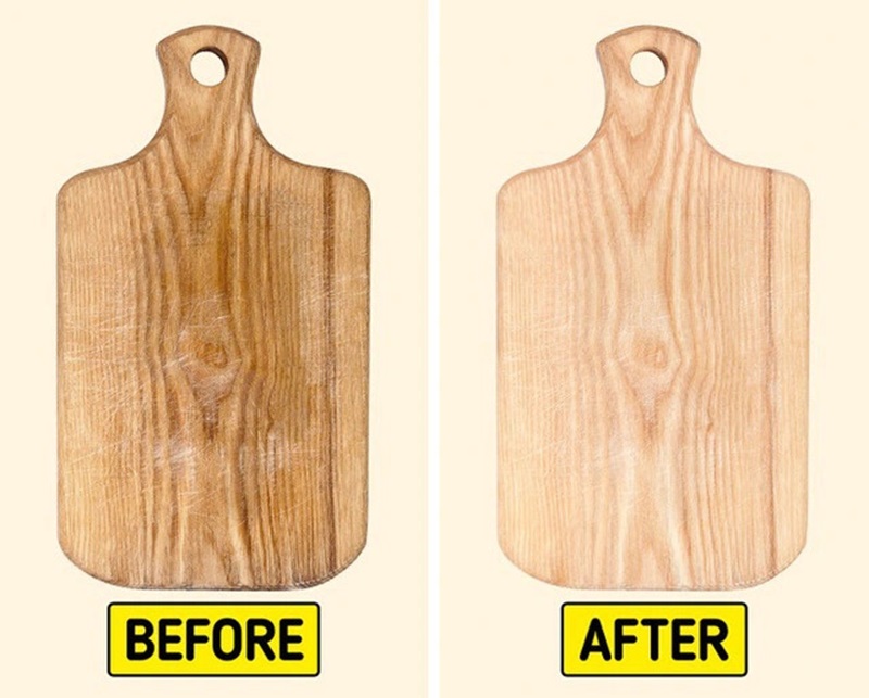 Vỏ cam giúp khắc phục bề mặt gỗ trông mới hơn